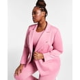 thumbnail image 1 of Nina Parker Trendy Plus Size Double Breasted Blazer Heather Rose 0X, 1 of 1