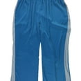 thumbnail image 1 of Nina Parker Womens Colorblock Casual Lounge Pants, Blue, Plus Size, 3X, 1 of 1