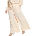 thumbnail image 1 of Nina Parker Womens Plus Drawstring Smocked Wide Leg Pants, 1 of 1