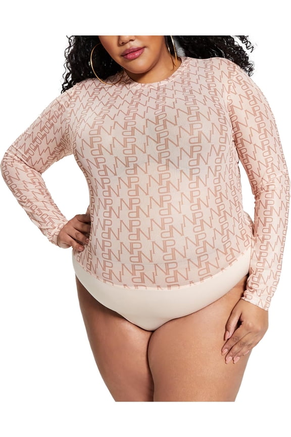 Womens Plus Monogram p  Bodysuit