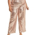 thumbnail image 1 of Nina Parker Womens Sequined Casual Trouser Pants, Metallic, Plus Size, 24W, 1 of 1