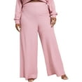 thumbnail image 1 of Nina Parker Womens Plus Textured High Rise Wide Leg Pants, 1 of 1