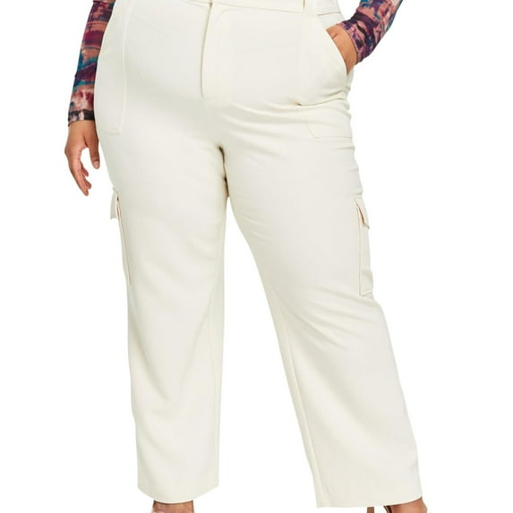 Nina Parker Womens Plus Tie-Dye Cargo Pants