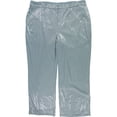 thumbnail image 1 of Nina Parker Womens Sequined Casual Trouser Pants, Blue, Plus Size, 24W, 1 of 1