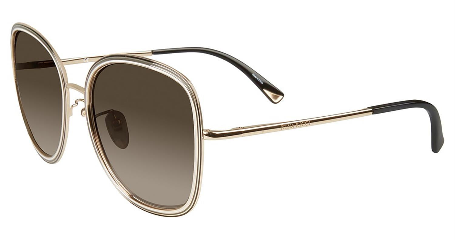 Nina Ricci SNR056 Sunglasses Balck Gold 300 - Walmart.com display picture 2
