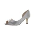thumbnail image 1 of Nina Womens Contesa Satin Ankle D'Orsay Heels, 1 of 3