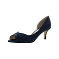 thumbnail image 1 of Nina Womens Contesa Satin Ankle D'Orsay Heels, 1 of 3