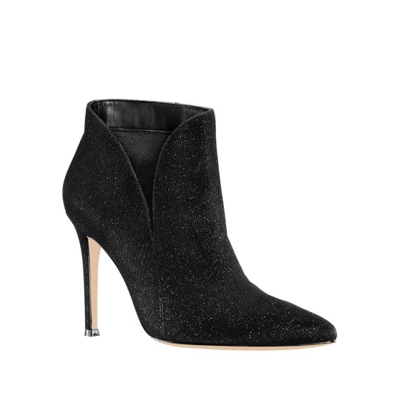 Nina Womens Dallis Slip On Pointed Toe Stilettos Black 5 Medium (B,M)