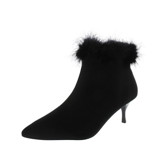 Nina Womens Florenz Satin Pointed Toe Kitten Heels