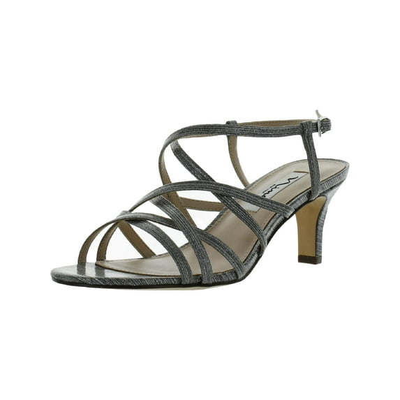 Nina Womens Neptune Leather Open Toe Strappy Sandals