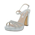 thumbnail image 1 of Nina Womens Saralyn Metallic Open Toe Dress Sandals, 1 of 1