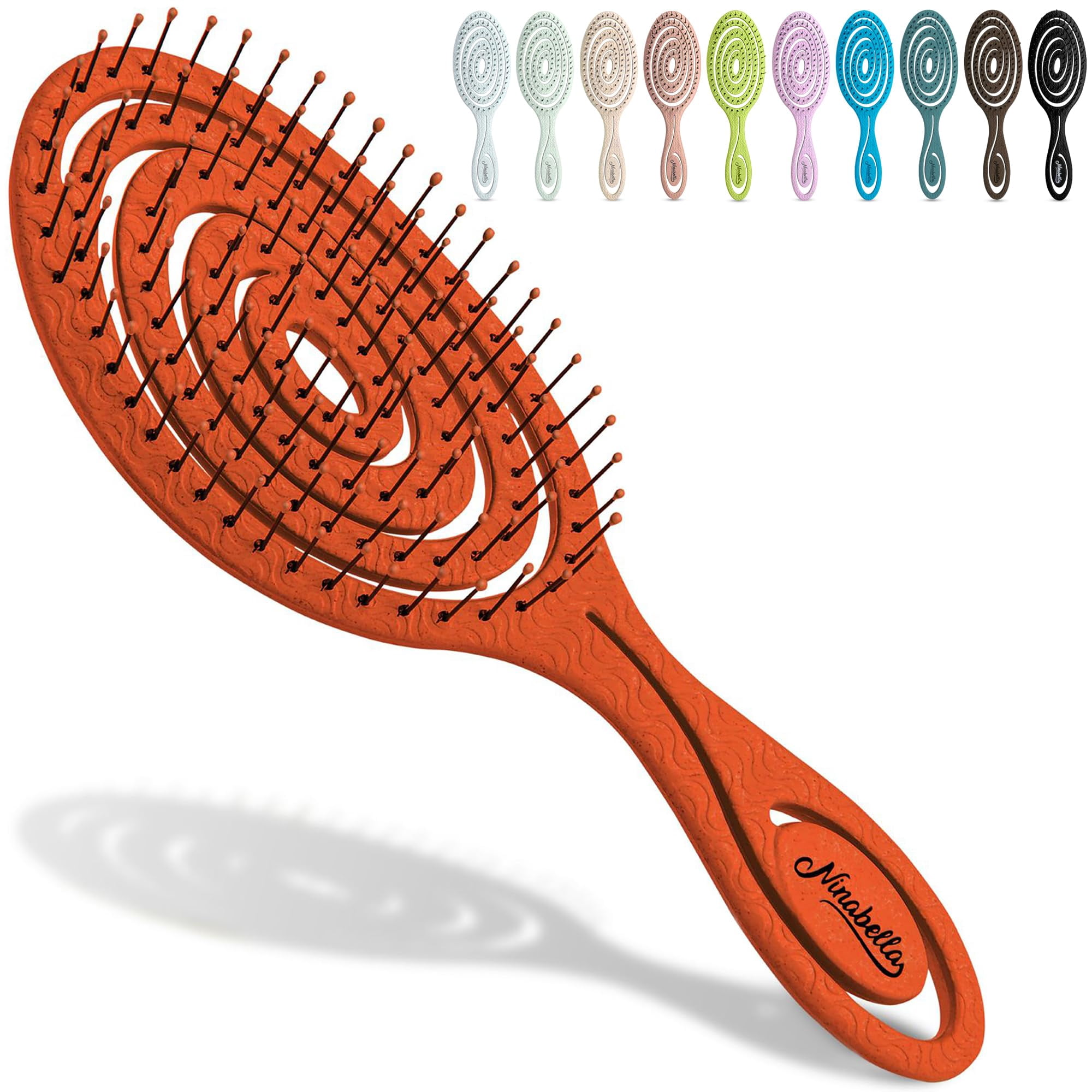 Ninabella Organic Detangling Hair Brush for Women, Men & Children