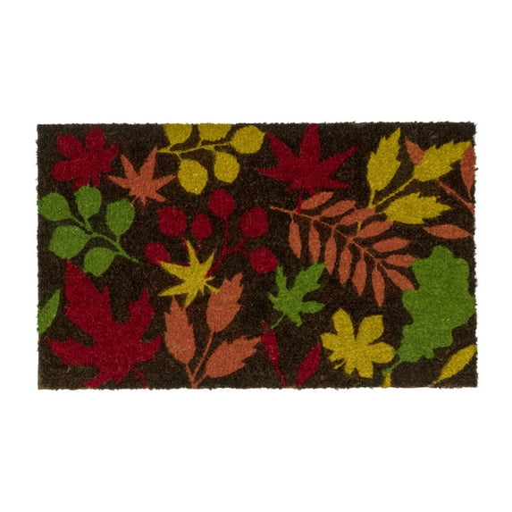 Ninamar Door Mat Autumn Leaves - Natural Coir - 29.5 x 17.5 inch
