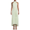 thumbnail image 1 of Nine.Eight Women Halter Tie Front High Low Maxi Dress, 1 of 5