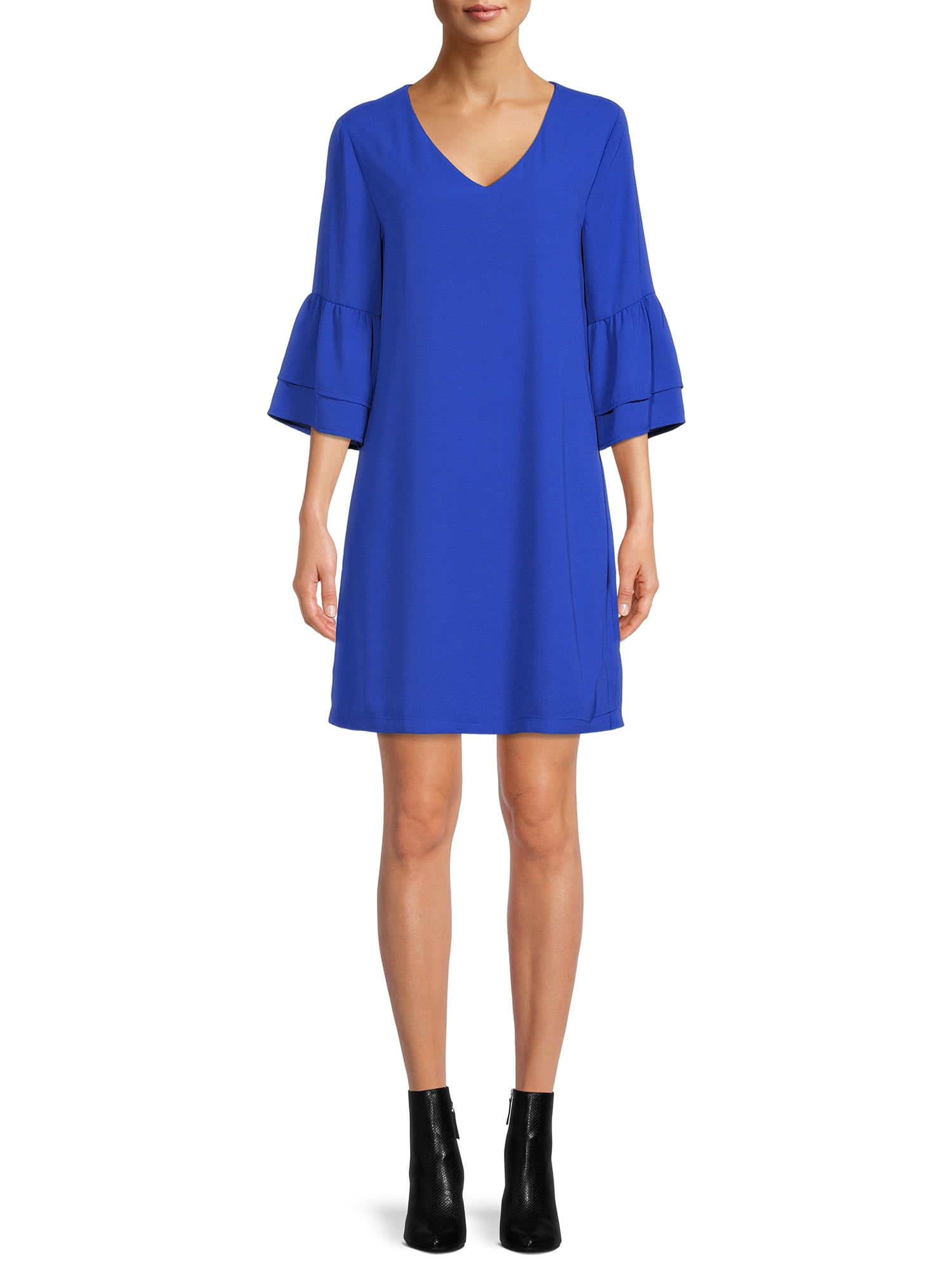 Flounce sleeve sale shift dress