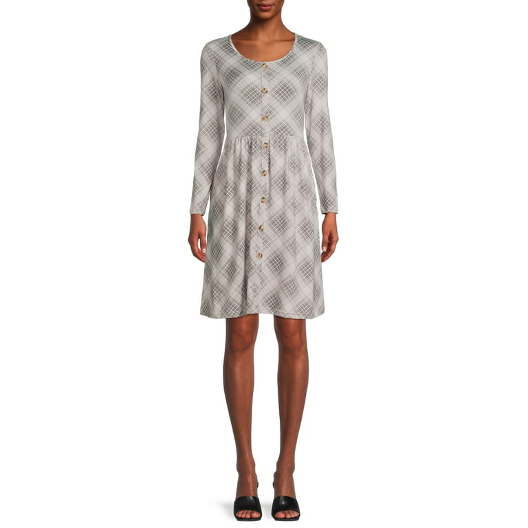 Nine.Eight Women s Button Down Skater Dress Sizes XS 3XL