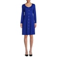 thumbnail image 1 of Nine.Eight Women's Button-Down Skater Dress, Sizes XS-3XL, 1 of 5