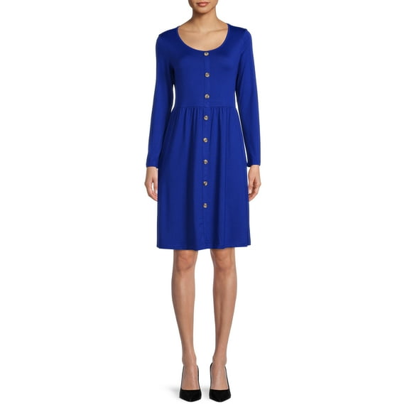 Nine.Eight Women's Button-Down Skater Dress, Sizes XS-3XL