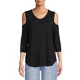 thumbnail image 1 of Nine.Eight Women’s Cold Shoulder Blouse, 1 of 5