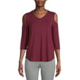 thumbnail image 1 of Nine.Eight Women’s Cold Shoulder Blouse, 1 of 5