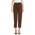 thumbnail image 1 of Nine.Eight Women’s Cropped Paper Bag Waist Pants, 1 of 5