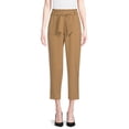 thumbnail image 1 of Nine.Eight Women’s Cropped Paper Bag Waist Pants, 1 of 5