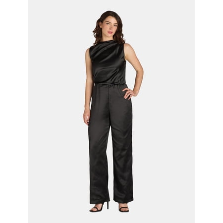 Nine.Eight Women’s Drape Front Sleeveless Jumpsuit, Sizes 2-18