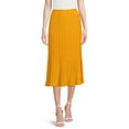 thumbnail image 1 of Nine.Eight Women's High-Waisted Midi Swing Skirt, 1 of 5