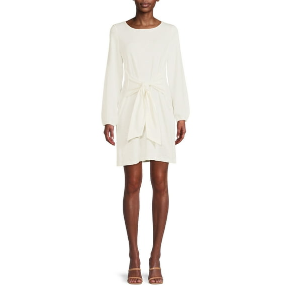 Nine.Eight Women’s Tie Waist Knit Cocktail Dress