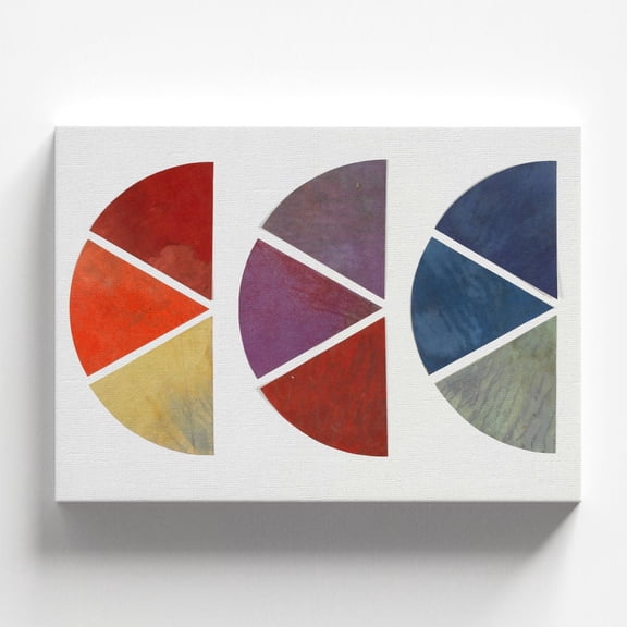 Nine Elements Chromatic Circle Kandinsky Wall Art Print Modern Decor