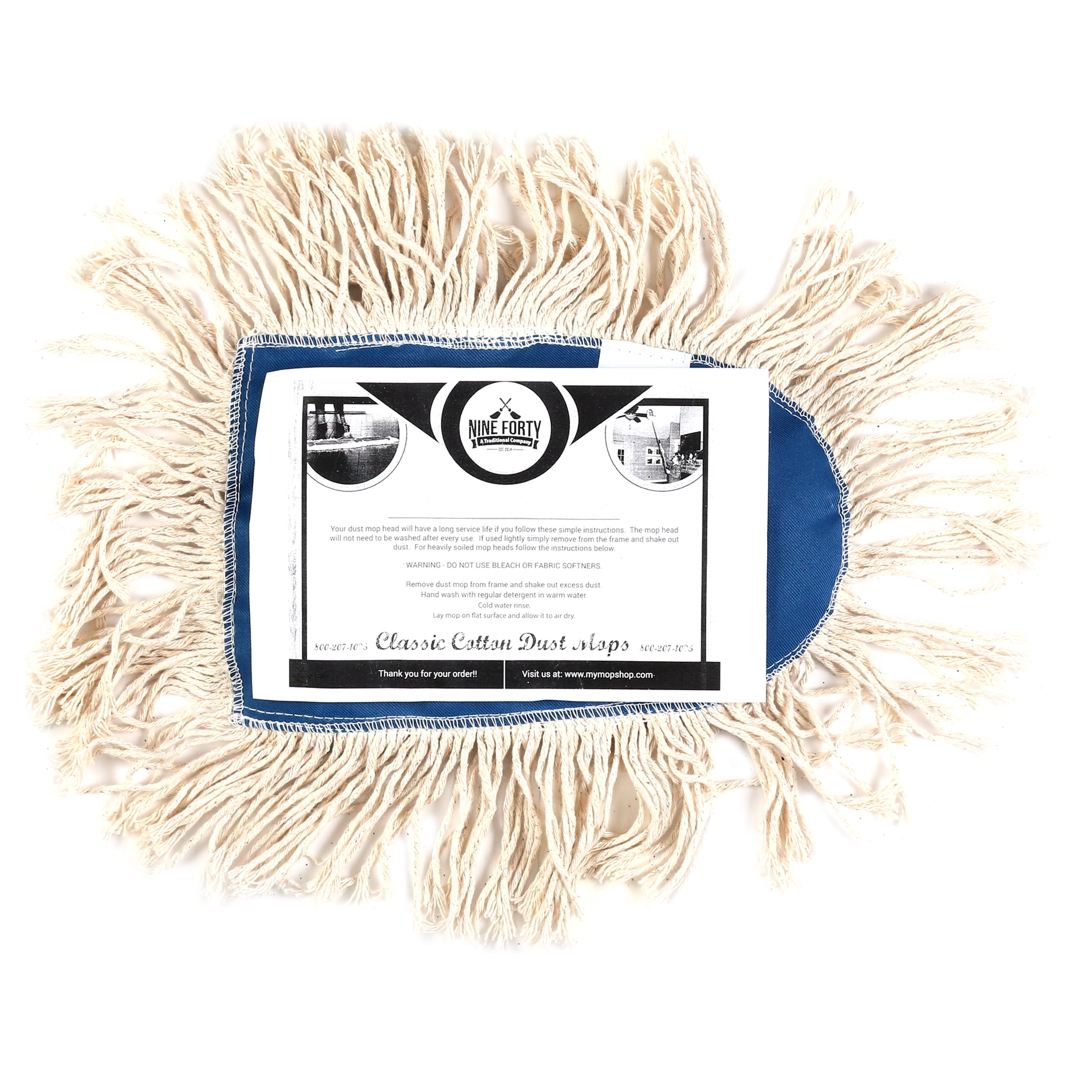 Nine Forty Industrial Strength Ultimate Cotton Floor Dust Mop Wedge