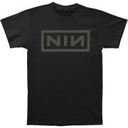Nine Inch Nails Men's Grey Logo Slim Fit T-Shirt Black XX-Large
