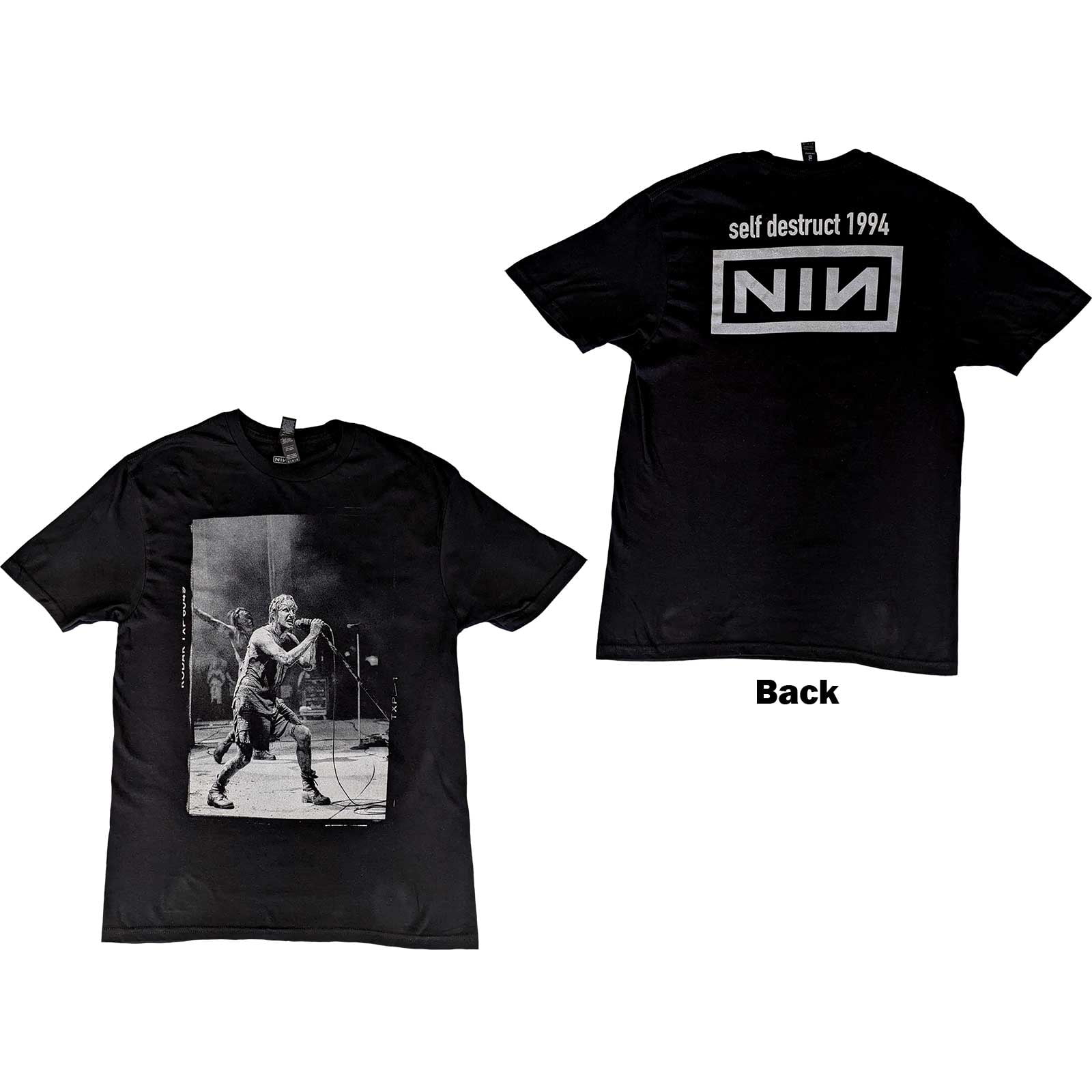 Self Merch Nine Inch Nails Men's Self Destruct '94 T-Shirt Small | Officially ...