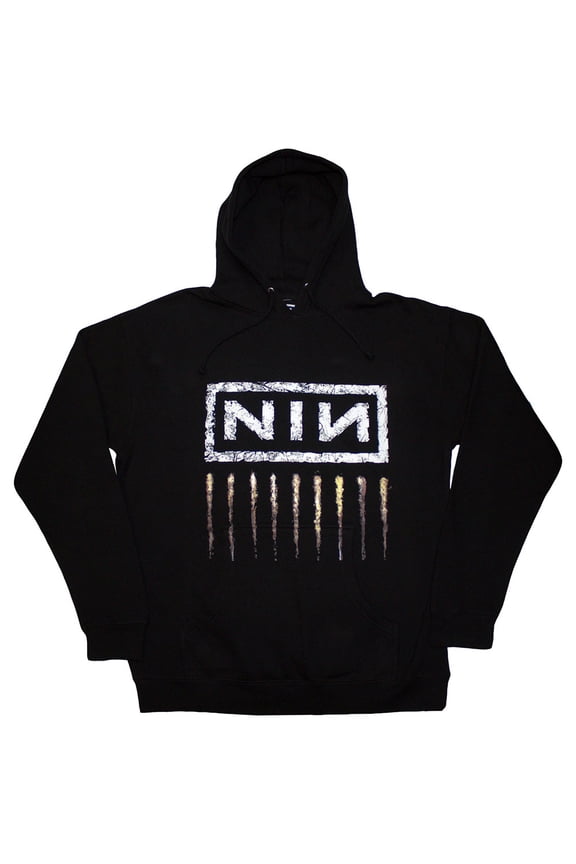 Nine Inch Nails Unisex Pullover Hoodie Sweatshirt Downward Spiral (Black) (X-Large)