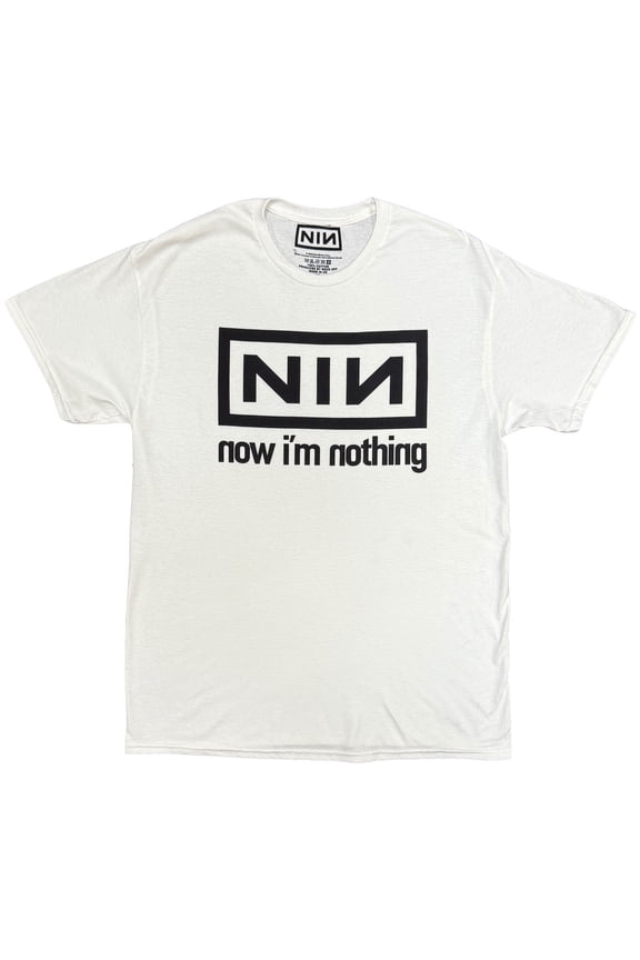 Nine Inch Nails Unisex T-Shirt: Now I'm Nothing (White)