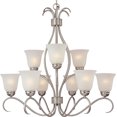 thumbnail image 1 of -Nine Light 2-Tier Chandelier In Contemporary Style-32 Inches Wide By 32.75 Inches High Satin Nickel Ice Oil Rubbed Bronze Finish Maxim Lighting, 1 of 2