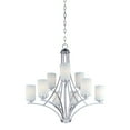 thumbnail image 1 of -Nine Light 2-Tier Chandelier In Contemporary Style-32 Inches Wide By 32 Inches High     -Traditional Installation Maxim Lighting 20036Swsn, 1 of 5