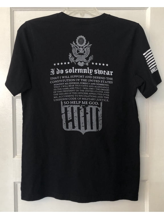 Nine Line Apparel Men's I Do Solemnly Swear Black Military Gift Ready Design For Casual Style T-Shirt, Size S-5XL