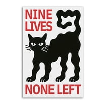 Nine Lives Cat Print Photo Art Painting Canvas Poster Home Decorative Bedroom Modern Decor Posters Gifts 12x18inch(30x45cm)