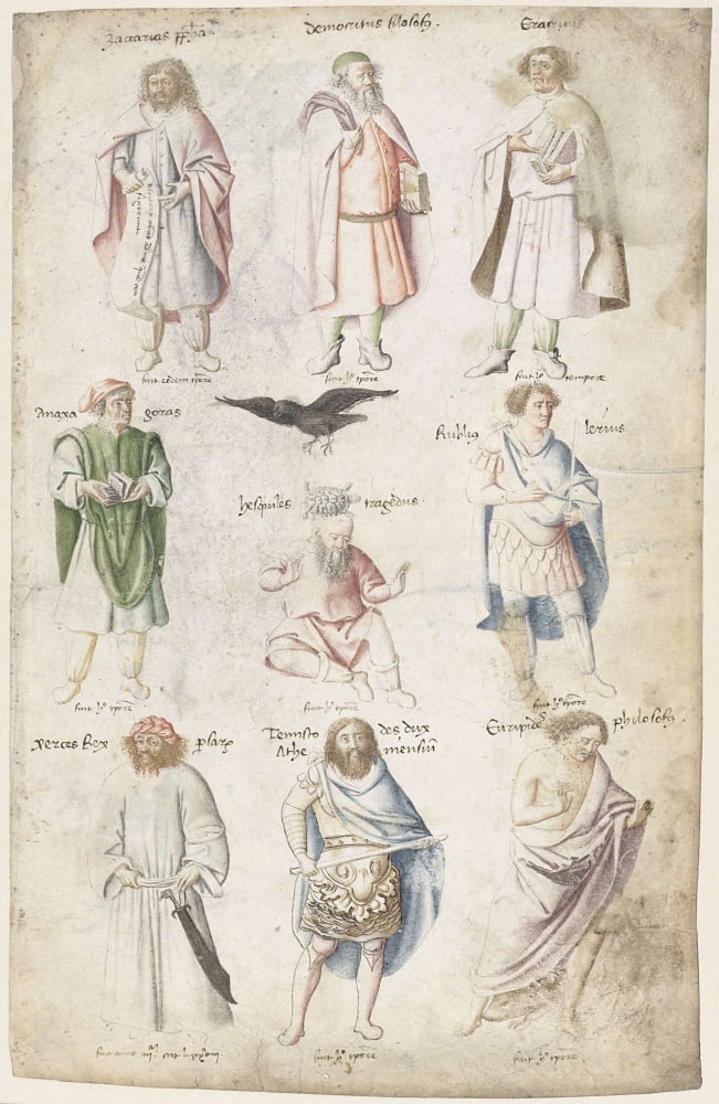Nine Men From Antiquity Canvas Art - (18 x 24)