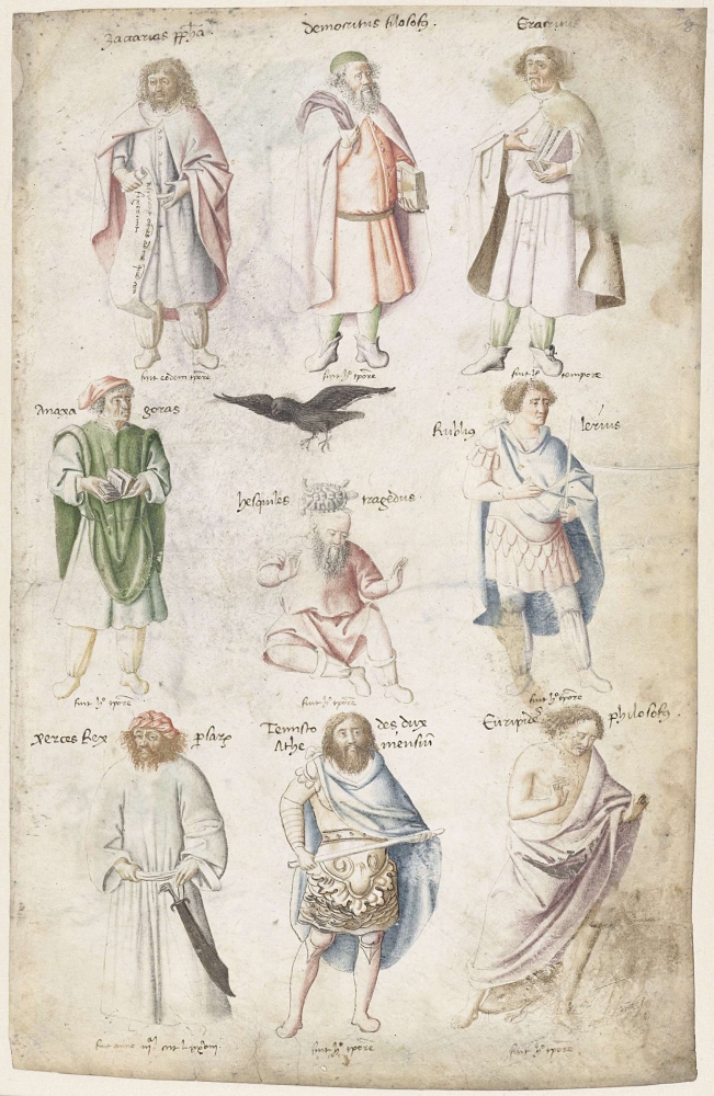 Nine Men From Antiquity Canvas Art - (24 x 36)