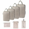 thumbnail image 1 of Nine-Piece Set Of Compression Storage Bags, Beige Storage Case Colro:Beige Material:Cloth, 1 of 8