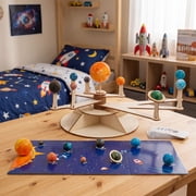 نموذج النظام الشمسي Nine Planets DIY للأطفال