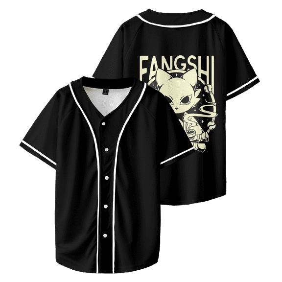 Nine Sols FANSHI Classic Jersey Button Down Shirts Short Sleeve Hip Hop Sports Uniforms