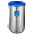 thumbnail image 1 of Nine Stars Kitchen Trash Can, 13 Gallon Stainless Steel Garbage Bin with No Lid, Blue, 1 of 7