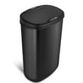thumbnail image 1 of Nine Stars Automatic Kitchen Trash Can, 13 Gallon Stainless Steel Motion Sensor Garbage Bin with Soft Close Lid, Silver, 1 of 6