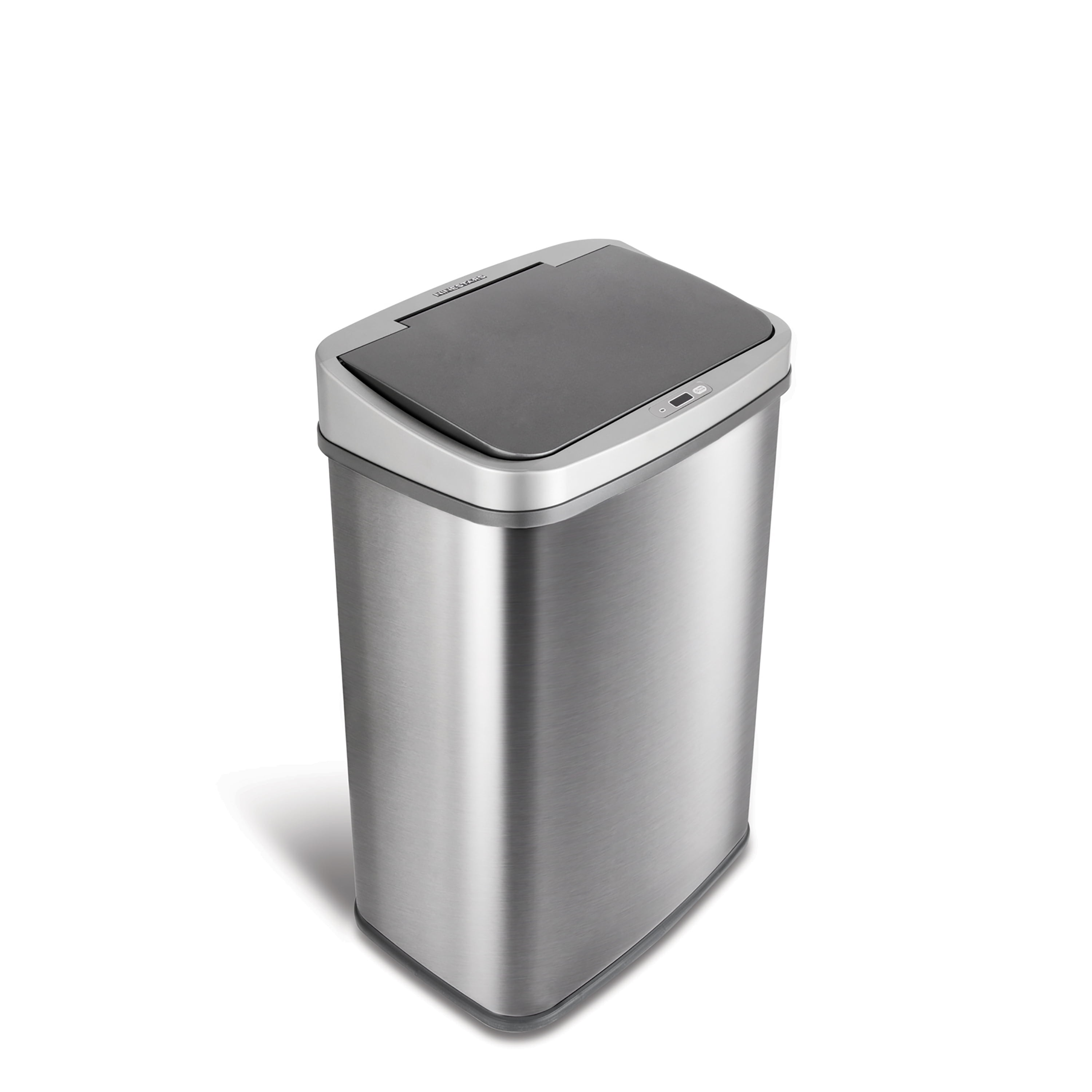 13 Gallon Silver Stainless Steel Touchless Motion Sensor Trash Can