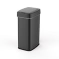 thumbnail image 1 of Nine Stars Automatic Kitchen Trash Can, 13 Gallon Stainless Steel, Motion Sensor Hands-Free Soft-Close Lid  Garbage Bin, Black, 1 of 5