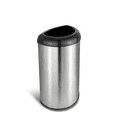 thumbnail image 1 of Nine Stars Open-Top Kitchen Trash Can, 13 Gallon Stainless Steel, Hands-Free Waste Bin, Silver and Black, 1 of 6