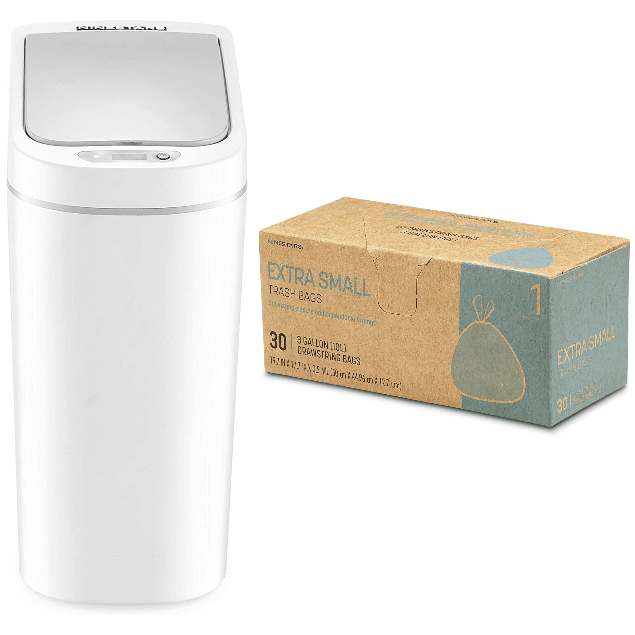 Nine Stars Automatic Bathroom Trash Can with Trash Bags